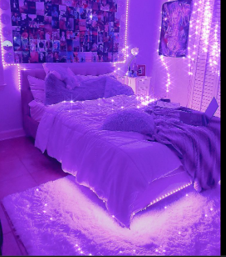 Neon Aesthetic Bedroom