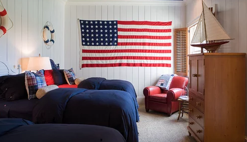 How To Hang A Flag On Bedroom Ceiling
