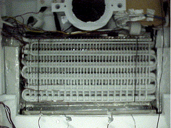 Partially Frosted Refrigerator Evaporator Coils 2 1
