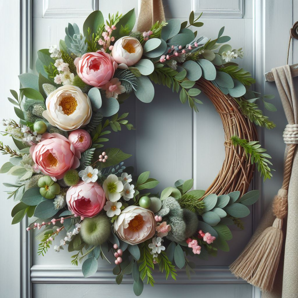 Blooming Beauty: A Classic Floral Wreath