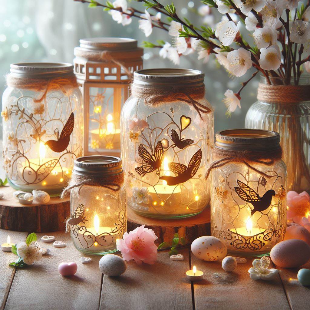 A Symphony of Light: Upcycled Jar Lanterns