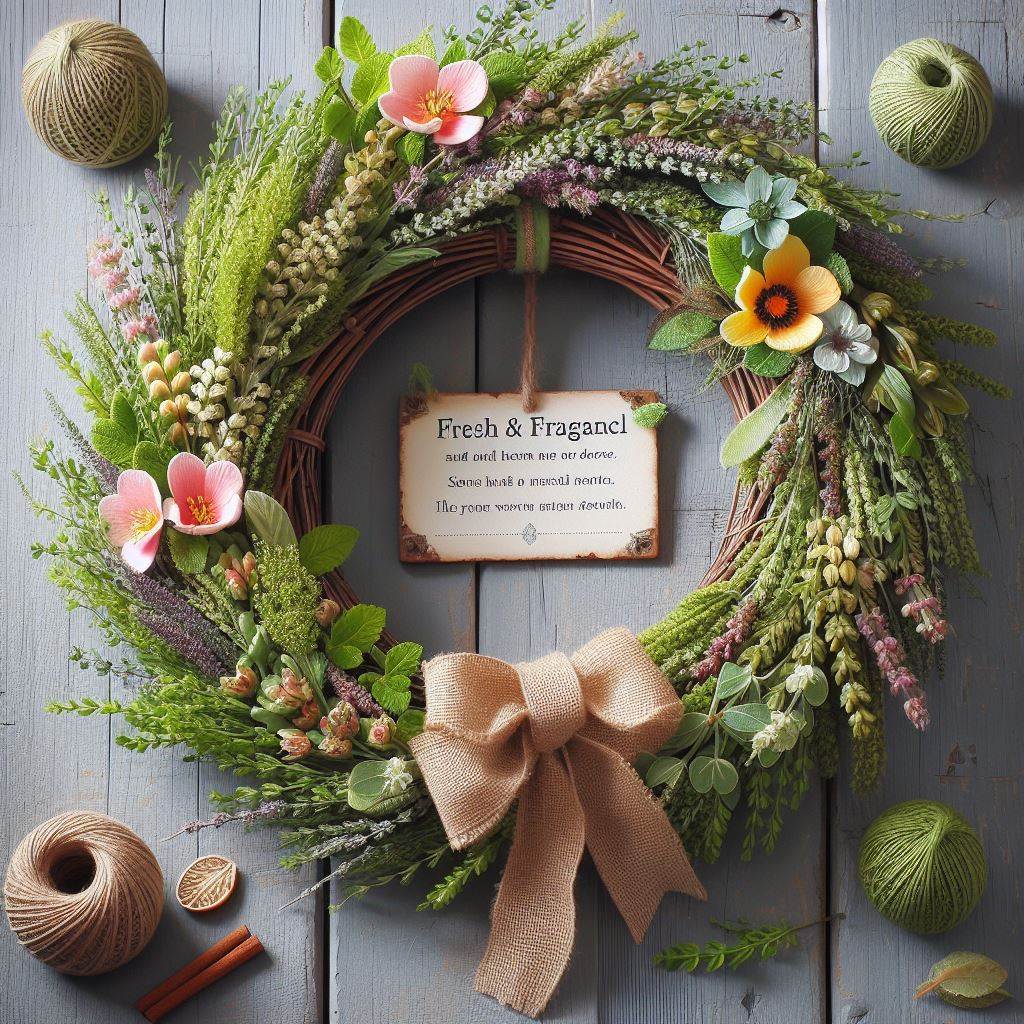 Fresh & Fragrant: A Herb Wreath for Your Door