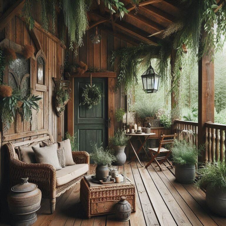 Image showcasing 17 Best Rustic Vintage Porch Décor Ideas To Create A Cozy Mood - My ...