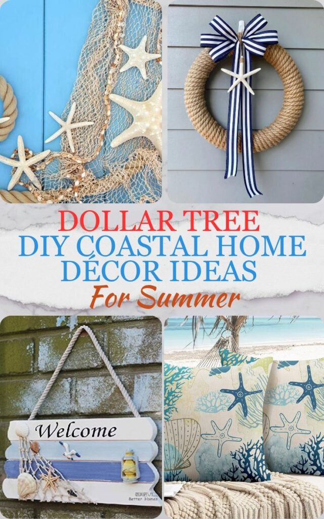 Dollar Tree DIY Coastal Home Décor Ideas for Summer
