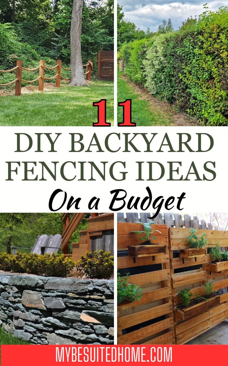 17 Easy DIY Garden Fence Ideas On A Budget - My Besuited Home