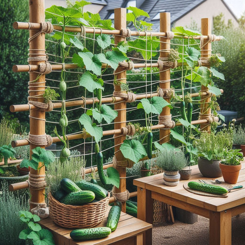 DIY Cucumber Trellis Ideas