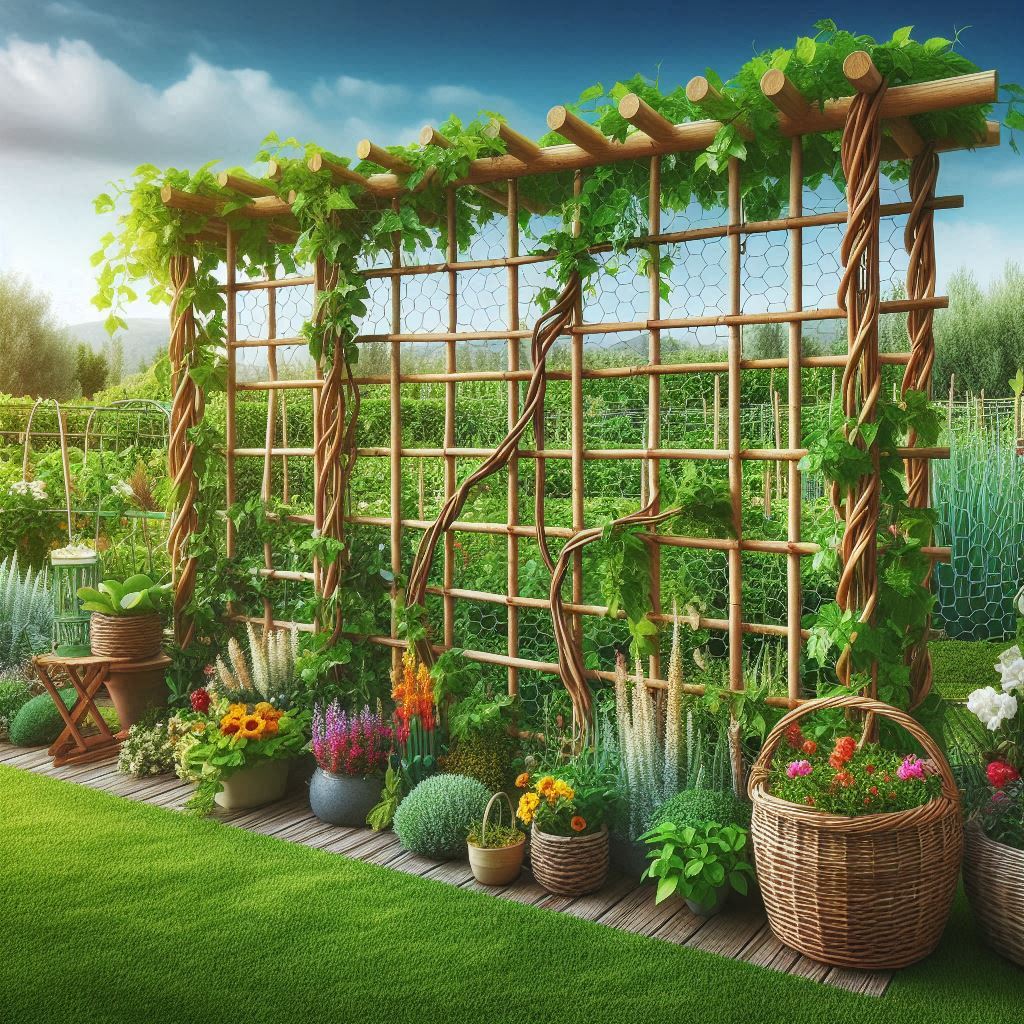 Low-Cost & No-Cost Garden Trellis Ideas