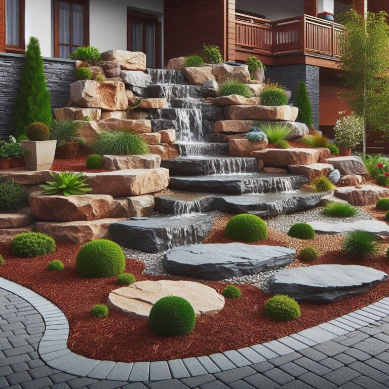 17 Stunning Landscaping Ideas & Designs With Mulch And Rocks - My ...