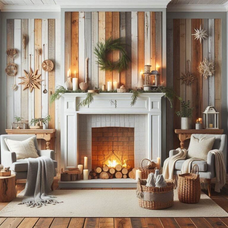 20+ DIY Shiplap Fireplace Ideas To Transform Your Living Space - My ...