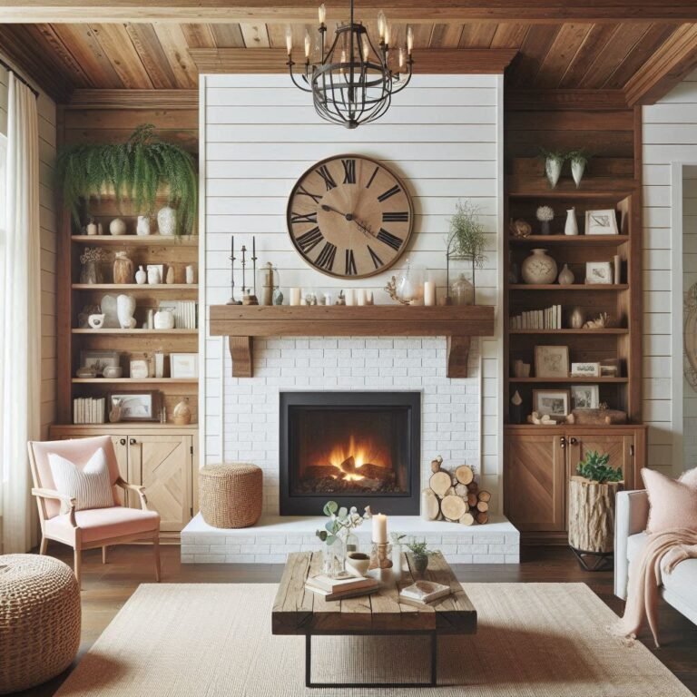 20+ DIY Shiplap Fireplace Ideas To Transform Your Living Space - My ...