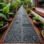 Recycled Rubber DIY Walkway Ideas
