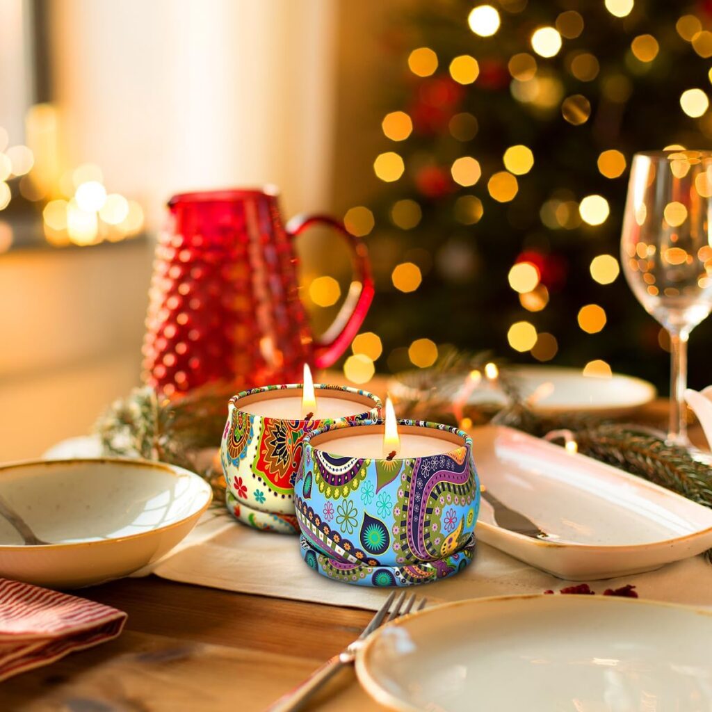 Small Apartment Christmas Decor with Holiday Scented Candles