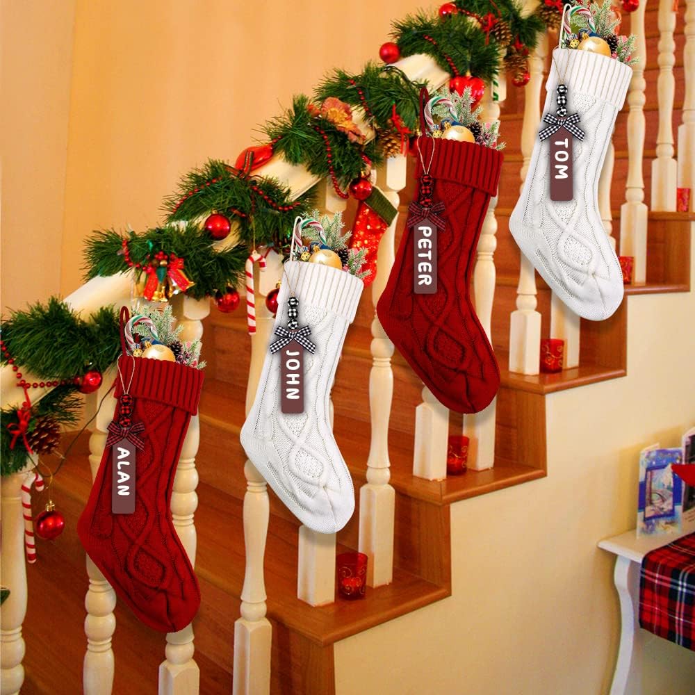 Small Apartment Christmas Decor with Stockings and Mantel Decor