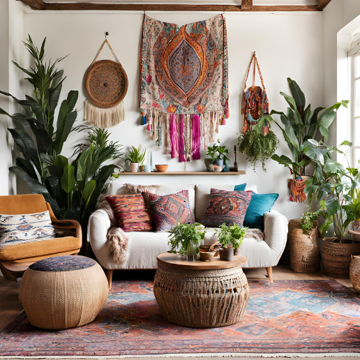 Boho Living Room Design Tips