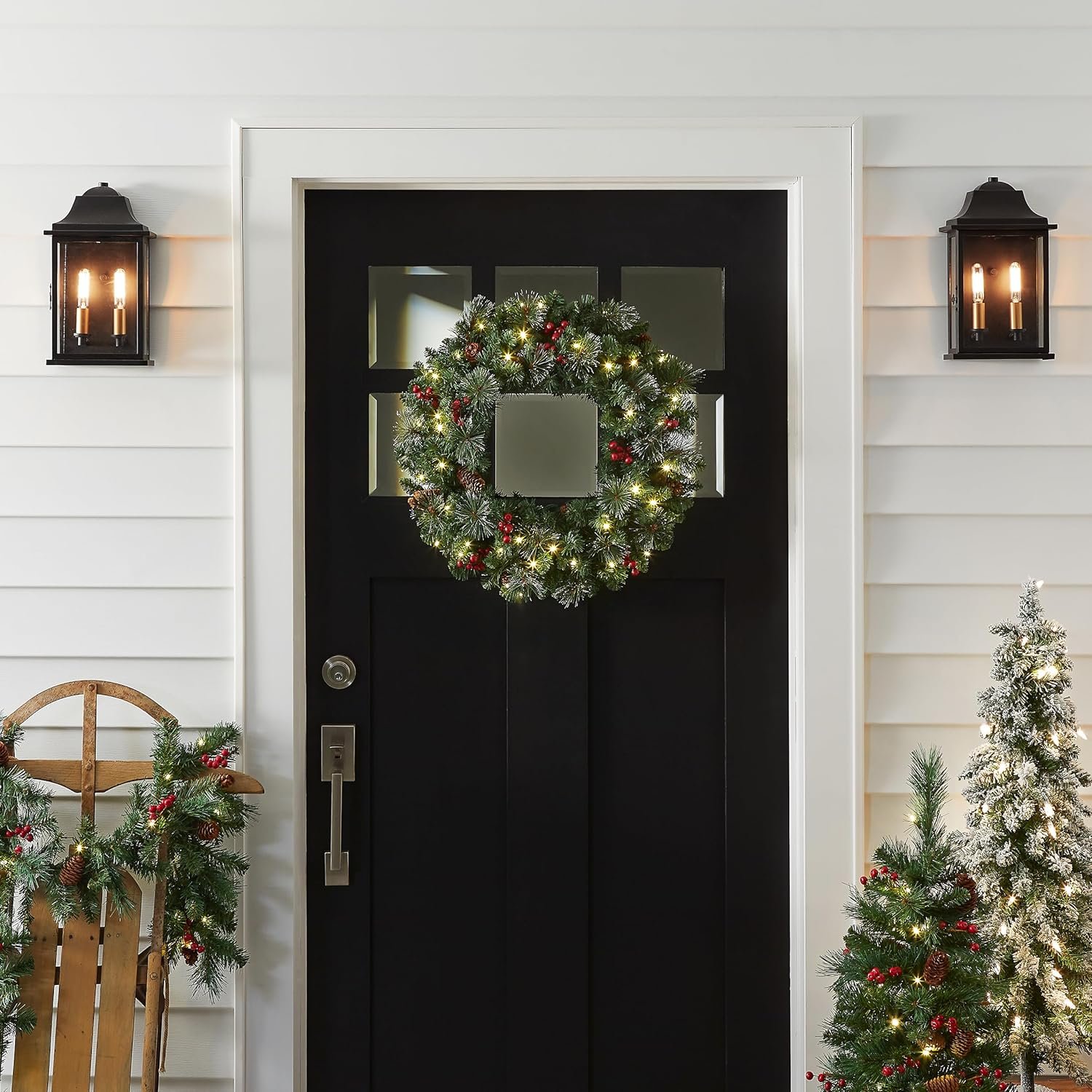 20+ Christmas Door Decorating Ideas For Home And Office - My Besuited Home