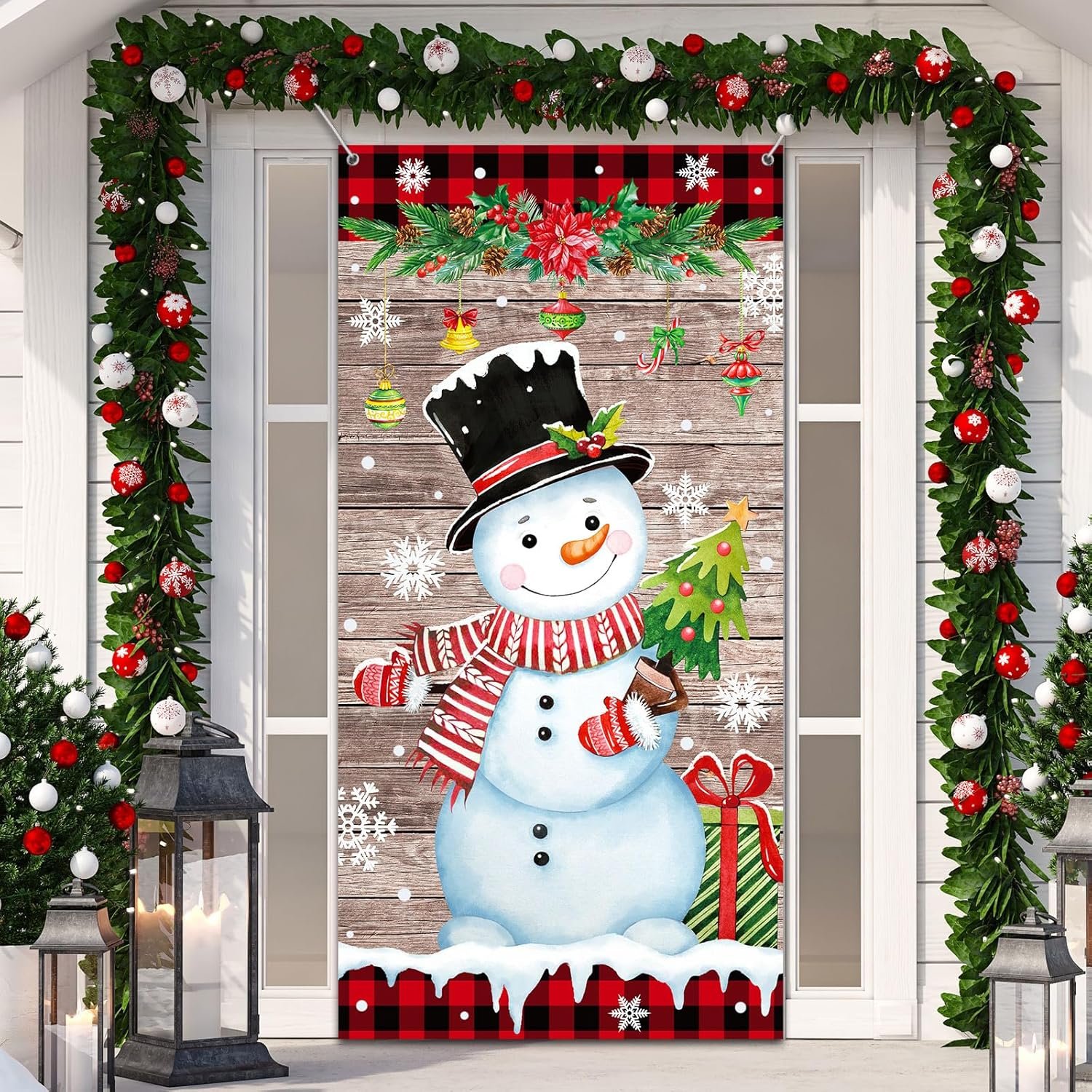20+ Christmas Door Decorating Ideas For Home And Office - My Besuited Home