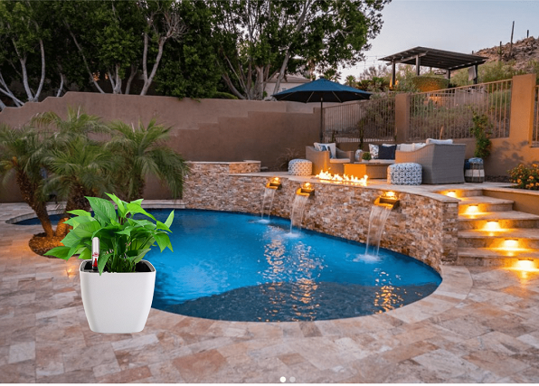 Planters Around the Pool