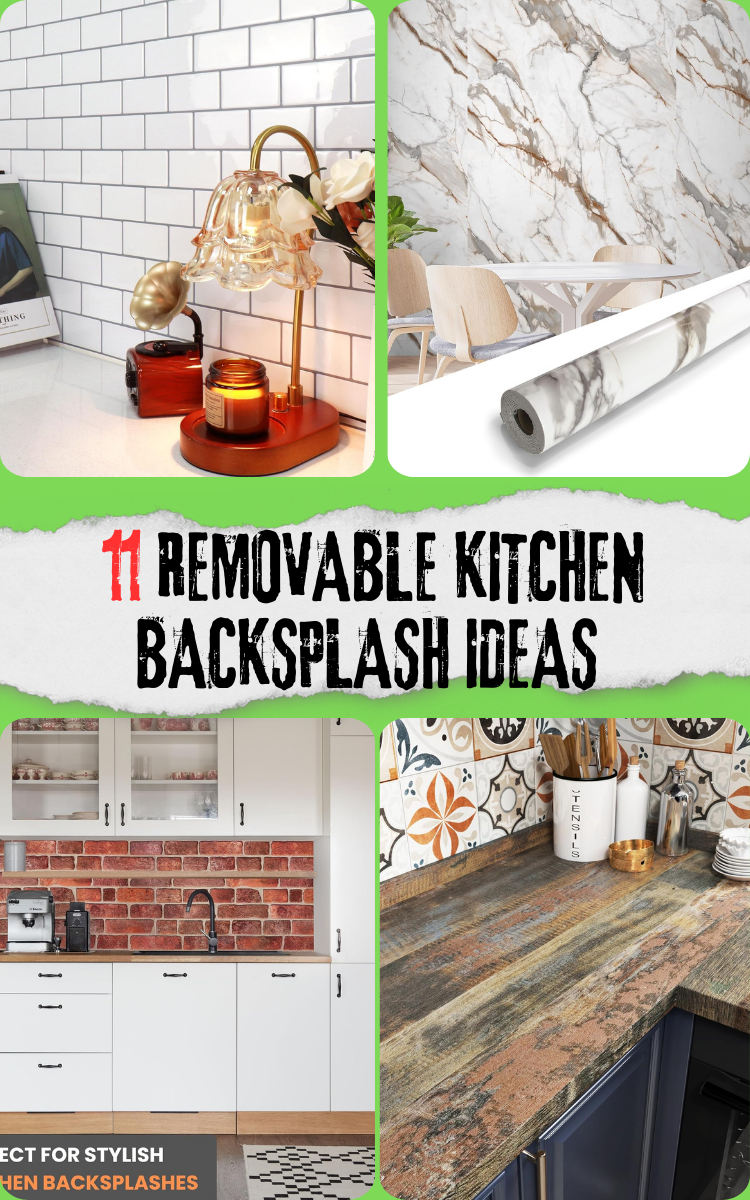 Splashback Kitchen Removable 11 Removable Kitchen Backsplash Ideas You’ll Love - My Besuited Home