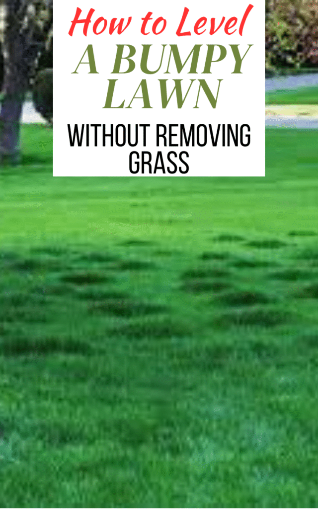 How to Level a Bumpy Lawn Without Removing Grass