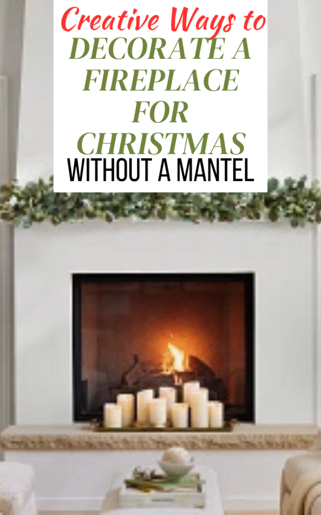 Creative Ways to Decorate a Fireplace for Christmas Without a Mantel