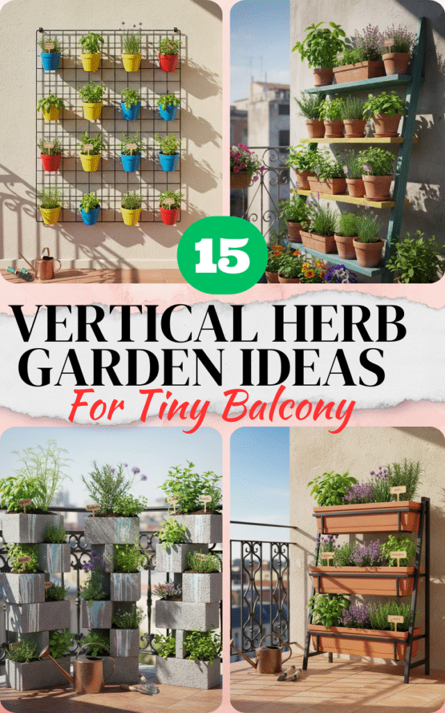 15 Vertical Herb Garden Ideas That Will Transform Your Tiny Balcony