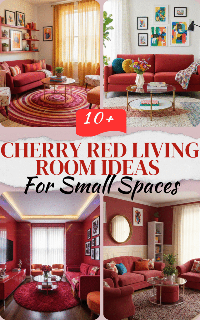 11 Cherry Red Living Room Ideas For Small Spaces