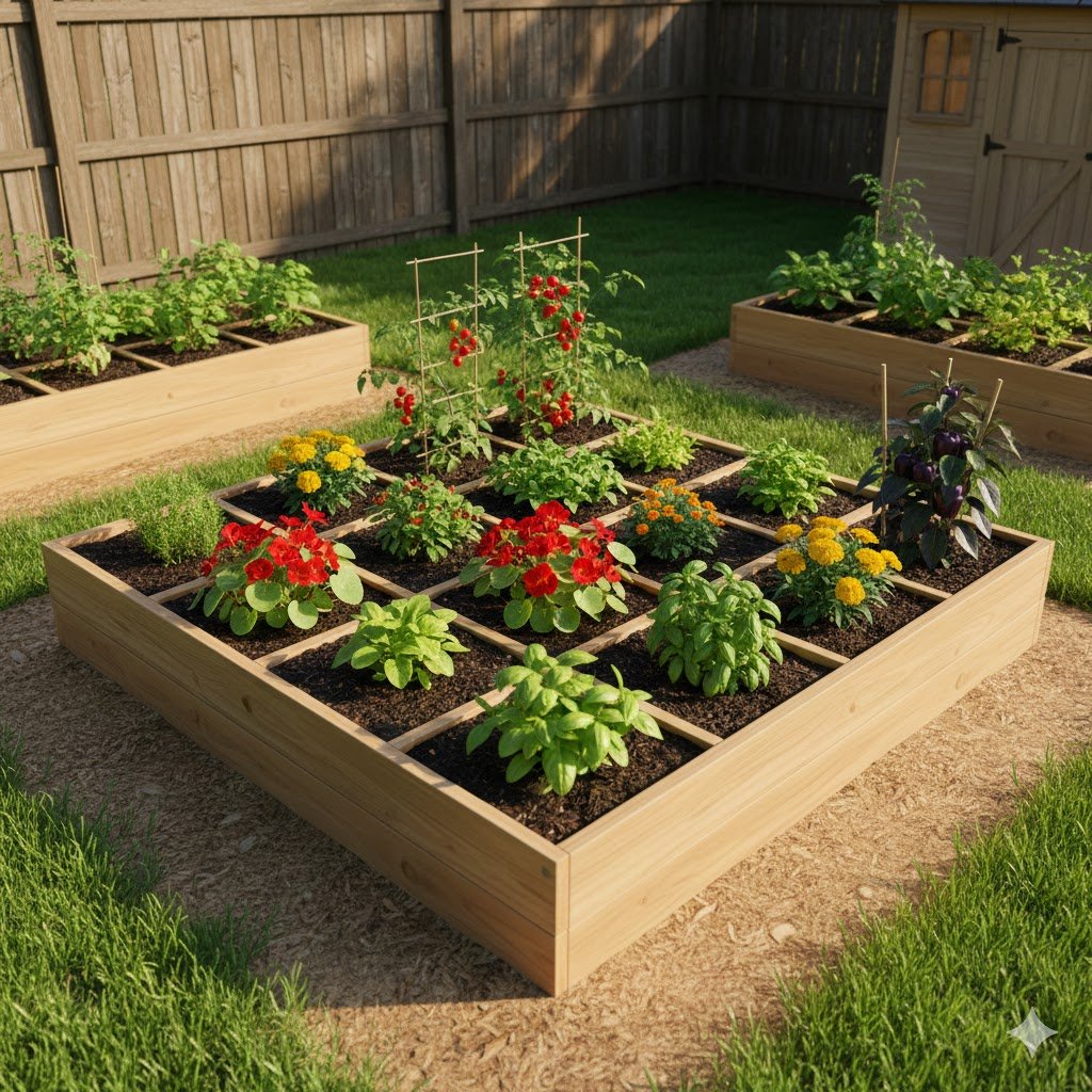 How to Build a DIY Square Foot Garden with a Raised Bed