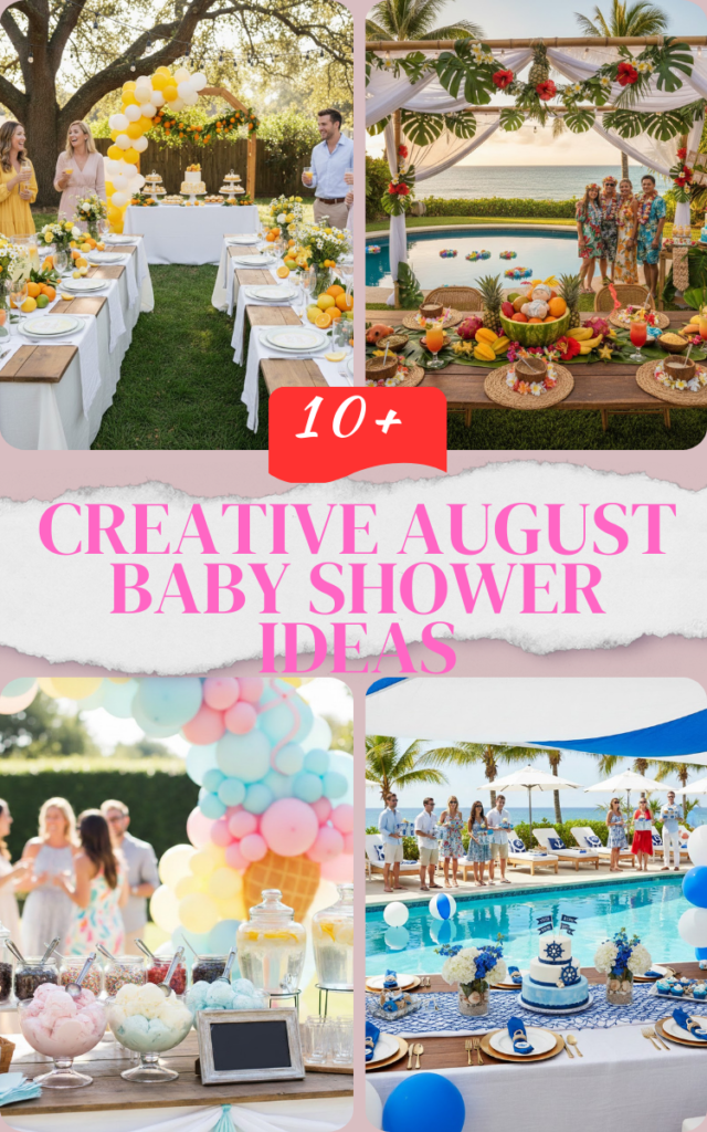 11 Creative August Baby Shower Ideas