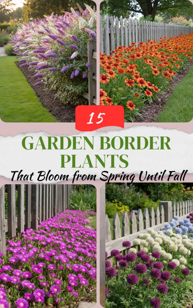 15 Border Plants That Bloom from Spring Until Fall