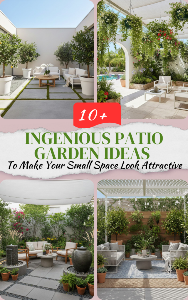 15 Ingenious Patio Garden Ideas to Make Your Small Space Look Attractive