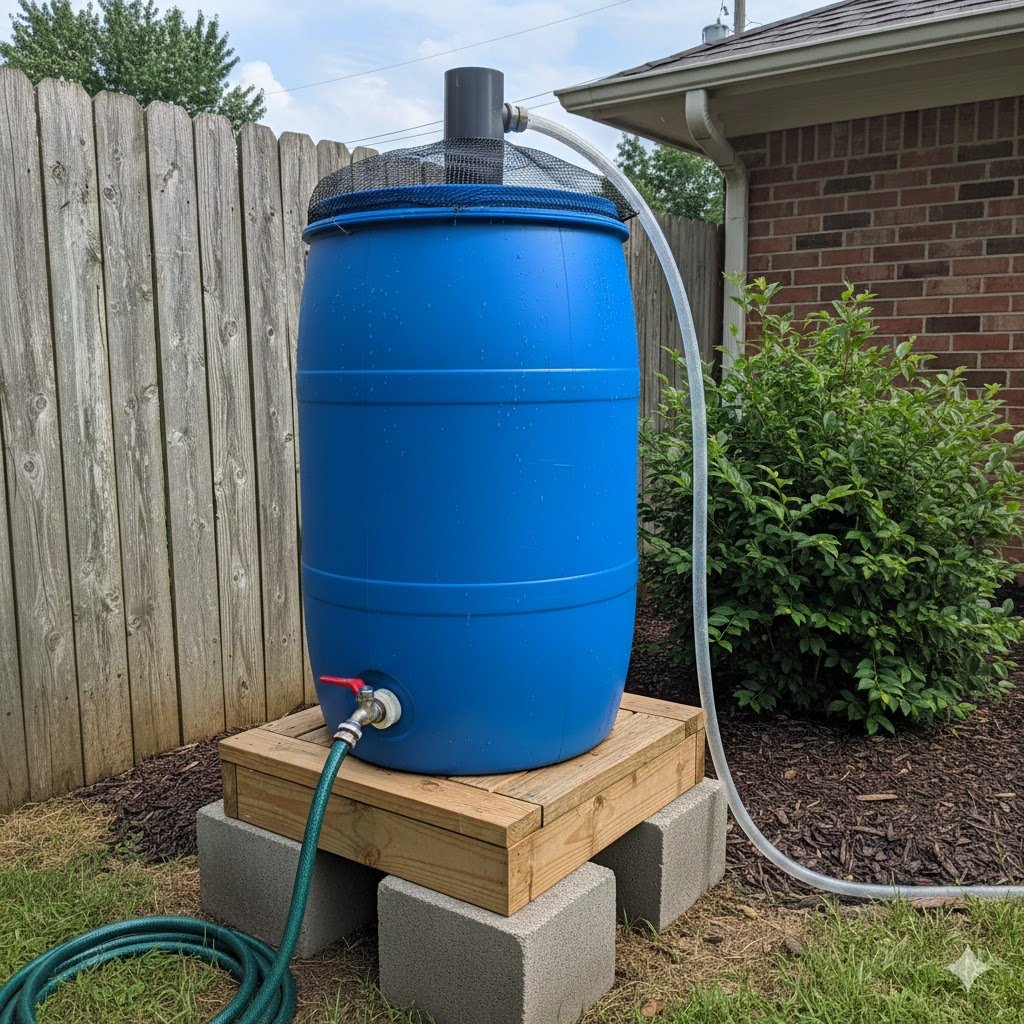 Cheap DIY Rain Water Collection Systems for Irrigation