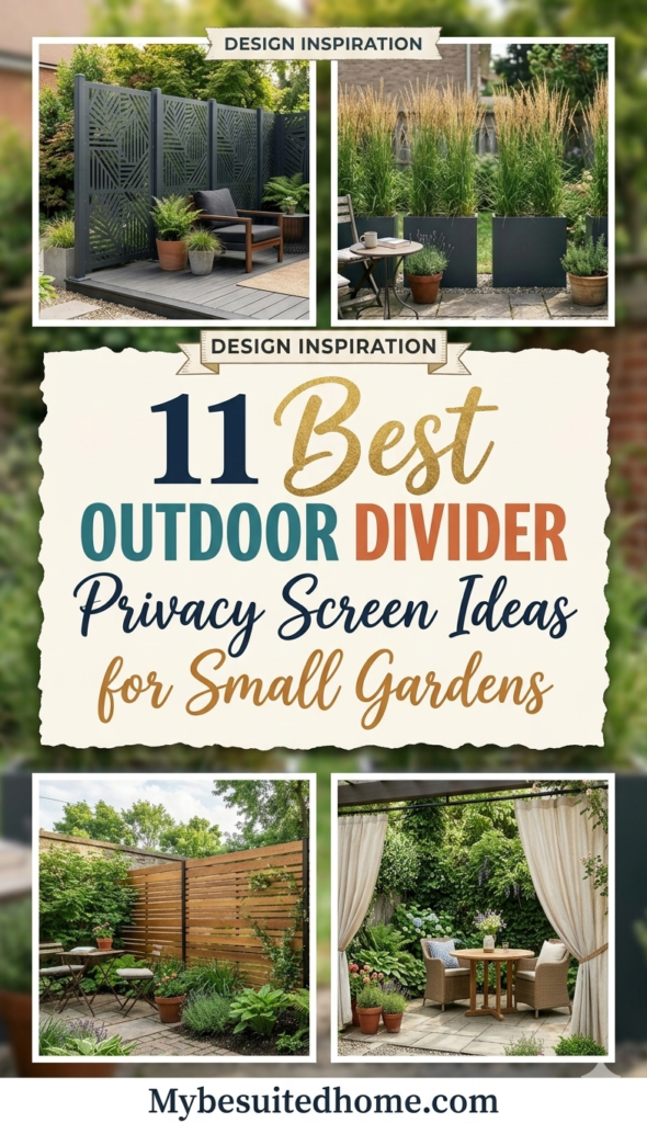 Outdoor Divider Privacy Screen Ideas That Transform Small Gardens