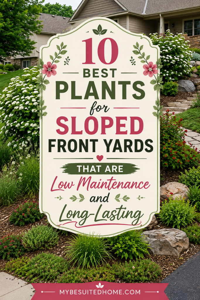 10 Best Plants for Sloped Front Yards That Are Low Maintenance and Long-Lasting