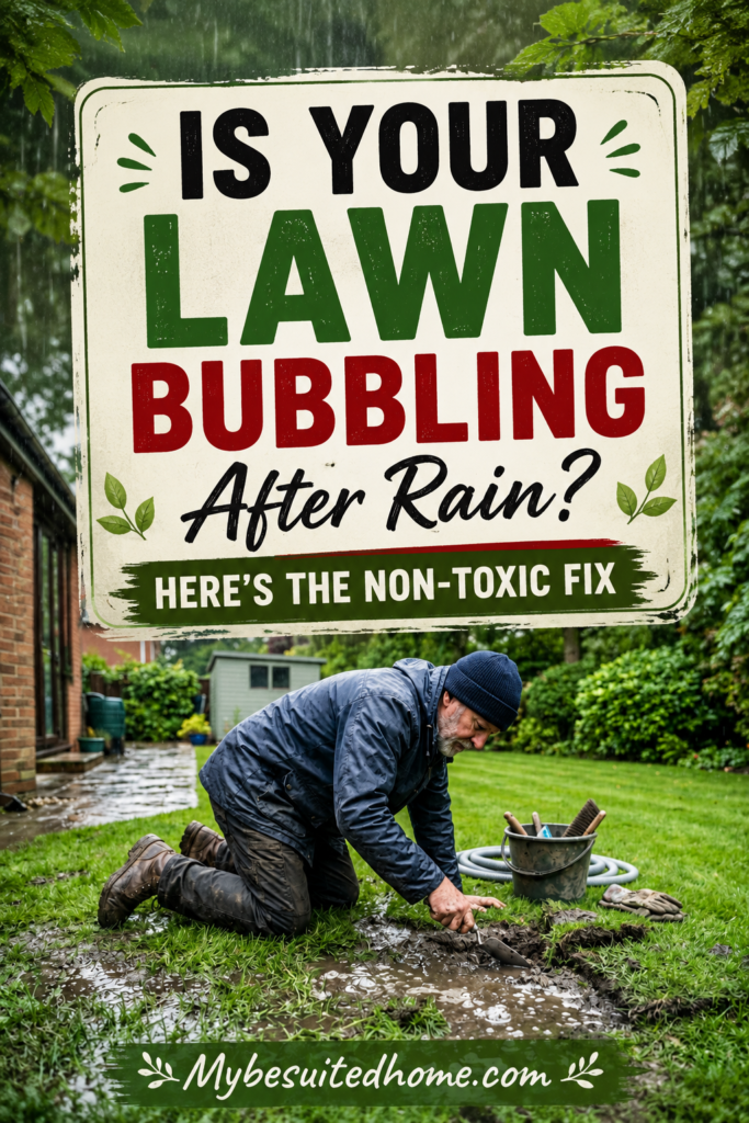 Is Your Lawn Bubbling After Rain? Here’s the Non-Toxic Fix