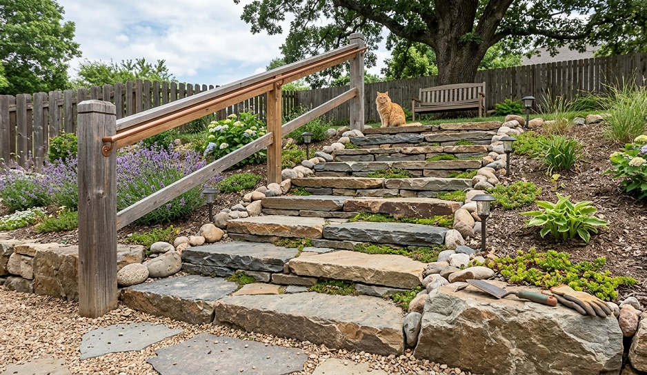 How to Build Cheap DIY Outdoor Stairs
