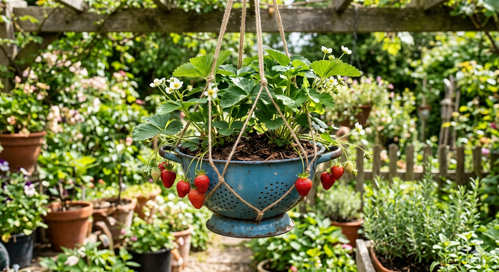 Brilliant Strawberry Planter Ideas Using DIY and Upcycled Garden Containers