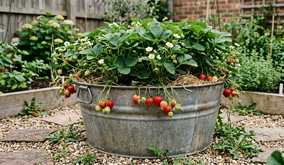 Brilliant Strawberry Planter Ideas Using DIY and Upcycled Garden Containers