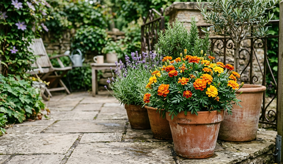 The Mint & Marigold Trick Keeping Flies Away from Patios Naturally