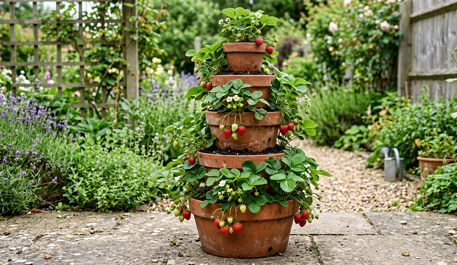 Brilliant Strawberry Planter Ideas Using DIY and Upcycled Garden Containers