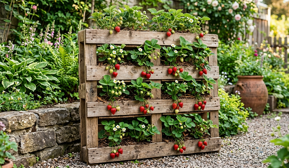 Brilliant Strawberry Planter Ideas Using DIY and Upcycled Garden Containers