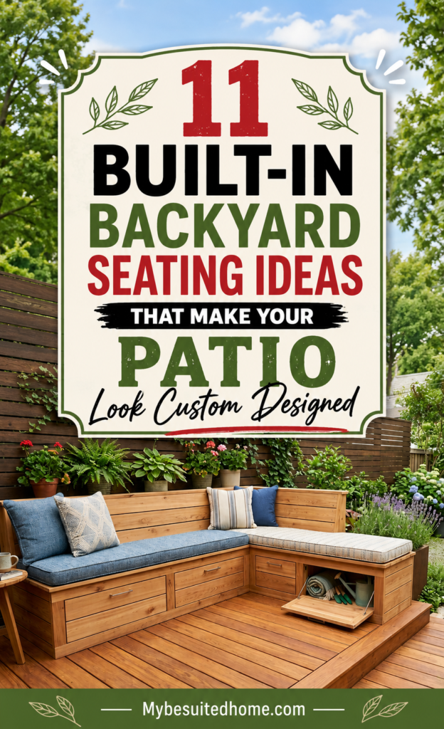 Built-In Backyard Seating Ideas That Make Your Patio Look Custom Designed
