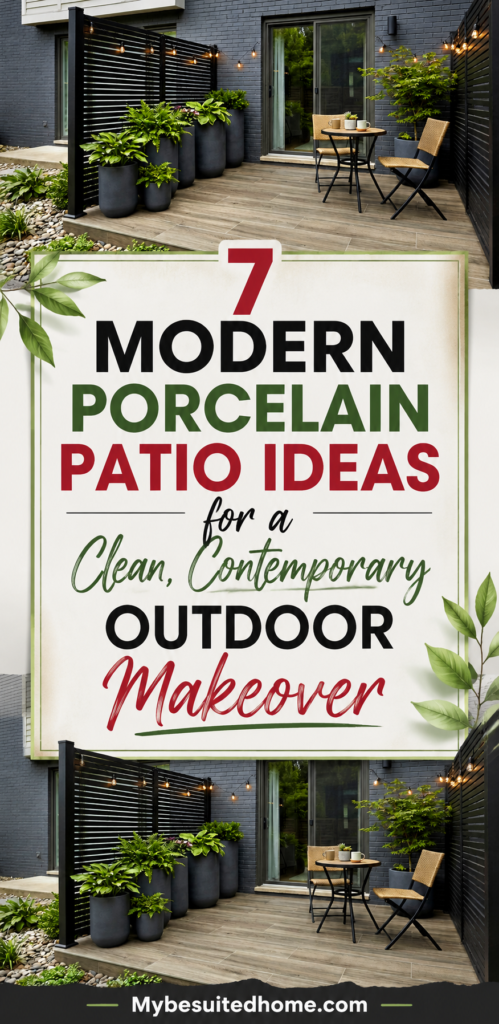 Modern Porcelain Patio Ideas for a Clean, Contemporary Outdoor Makeover