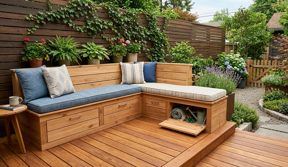 Built-In Backyard Seating Ideas That Make Your Patio Look Custom Designed