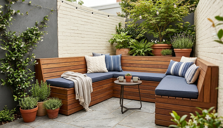 Built-In Backyard Seating Ideas That Make Your Patio Look Custom Designed