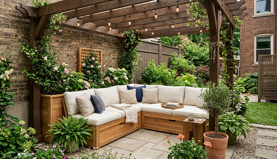 Built-In Backyard Seating Ideas That Make Your Patio Look Custom Designed