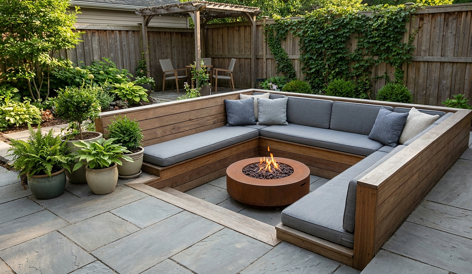 Built-In Backyard Seating Ideas That Make Your Patio Look Custom Designed