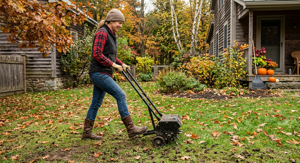 Why Fall Aeration Beats Spring Aeration (Autumn Gardening Tips)