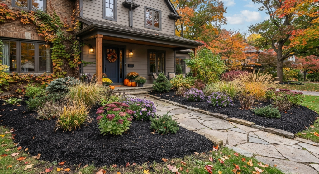 Low-Maintenance Front Yard Fall Landscaping Ideas