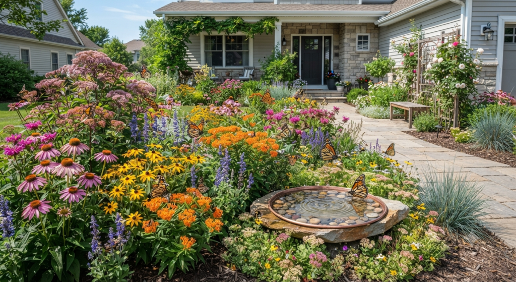 Front Yard Pollinator Garden Ideas That Actually Work