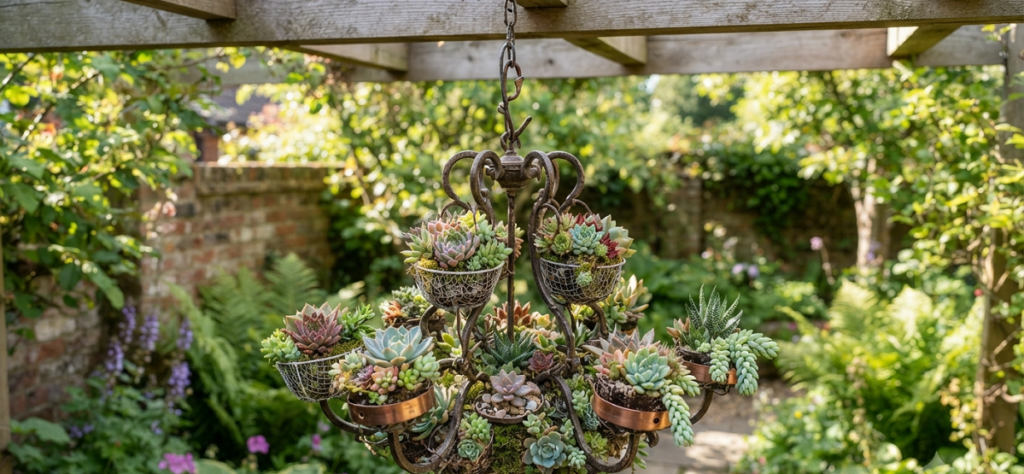 Succulent Chandelier Ideas That Will Instantly Transform Your Garden Space